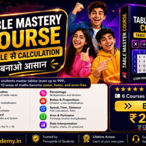 TABLE MASTERY COURSE